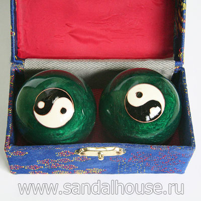 Шары здоровья J0002-26  поющие Инь Янь 45mm 