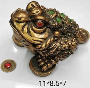 Жаба богатства трехпалая KBL-31 символ удачи и богатства 6см-11см ХРУПКОЕ  