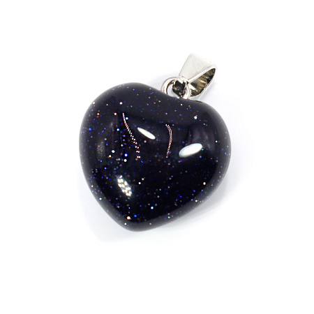 Подвески Сердечки из натуральных камней