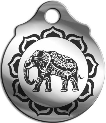 Амулет Слон символ богатства и удачи на шнурке 3см