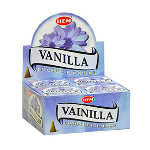 Благовония конусы HEM Vanilla ваниль уп-12шт