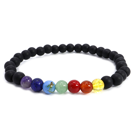 Браслеты 7чакр шарик 6мм
