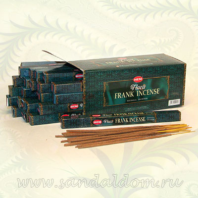 Благовония HEM sq Flora Frank Incense Masala ладан уп-25шт натуральная серия