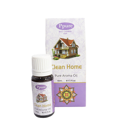 Масло Ppure CLEAN HOME 10мл уп-4шт Чистый Дом ароматическое масло для аромаламп 