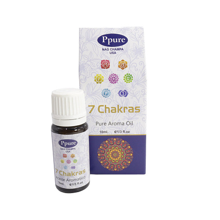 Масло Ppure 7 CHAKRAS 10мл уп-4шт Семь Чакр ароматическое масло для аромаламп 
