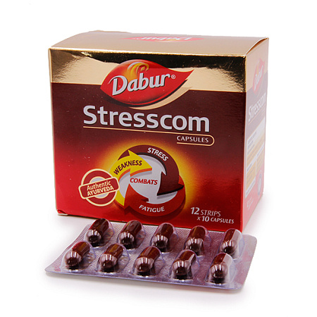 Stresscom Dabur Стресском с корнем Ашвагандхи 120капс