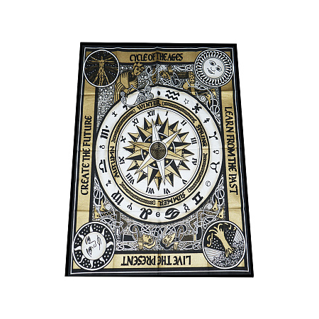 Батик хб с росписью Астрология Готика 106см-73см