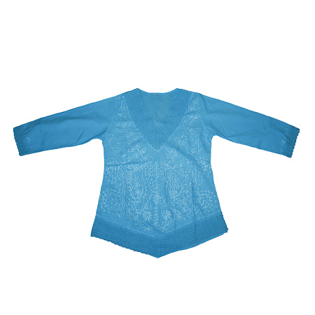 Блузка легкий хлопок с вышивкой Индия  