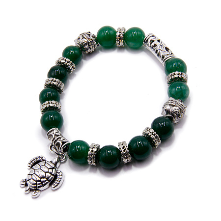 Браслет Пандора Хризопраз оберег на победу и власть