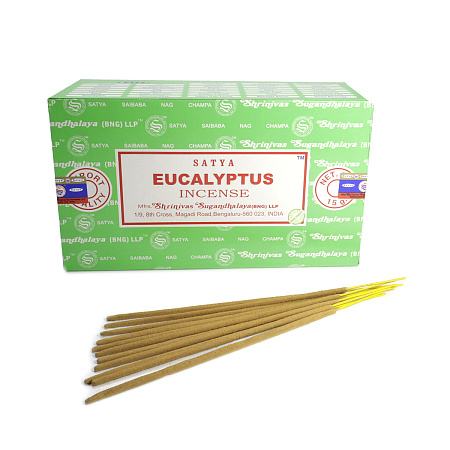 Благовония Satya B 450B15Eu Eucalyptus Эвкалипт 15gm уп-12шт