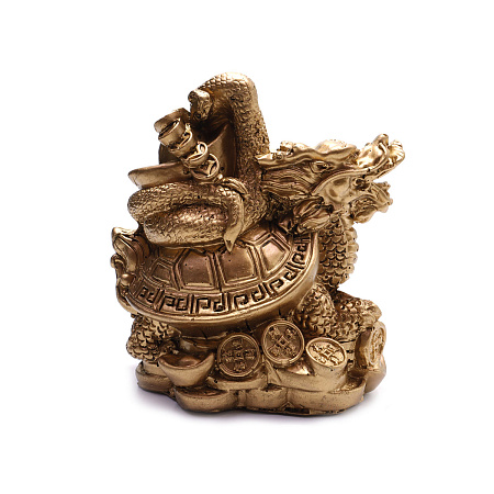 Змея на Драконе под бронзу оберег на процветание и защиту