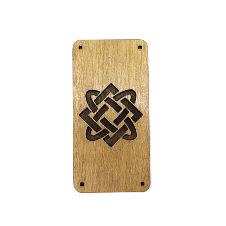 Подставка под благовония из кедра с символом Звезда Лада 9см