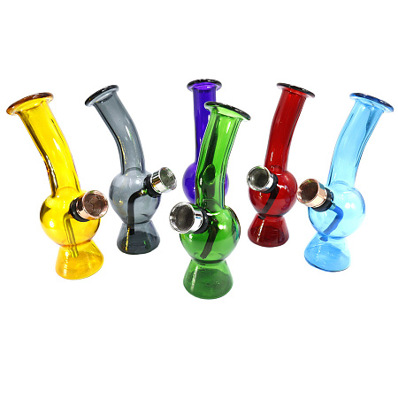 Бонг GlassBong ZGB07  13см стекло цвета в ассортименте