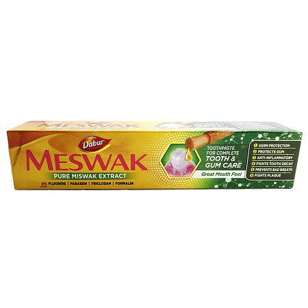 Зубная паста Dabur Miswak экстракт Мисвак аюрведическая 100гр