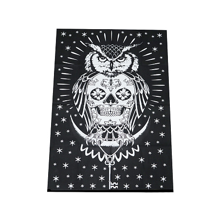 Батик хб с росписью Сова 118см-70см