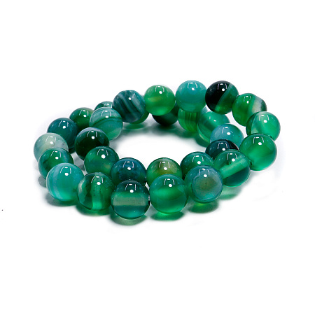 Браслет из камня Зеленый агат дарует карьерный рост и взаимовыгодное сотрудничество