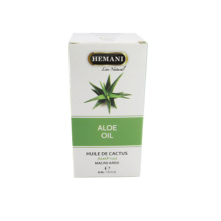 Арабское Масло HEMANI Aloe oil Алое косметическое 30мл  