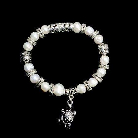 Браслет Пандора Жемчуг оберег на процветания и счастья