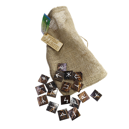 Руны славянские из стекла в мешочке