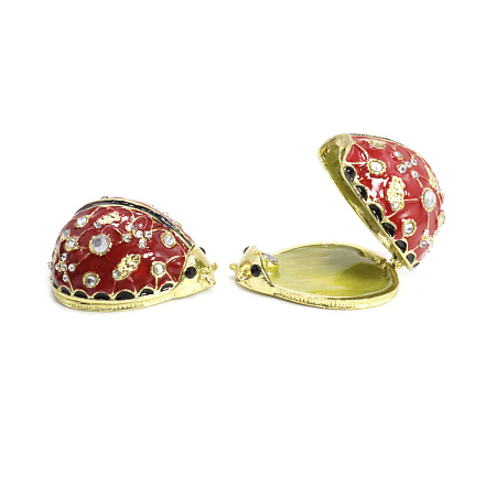 Шкатулка Подарочная металлическая Божья Коровка