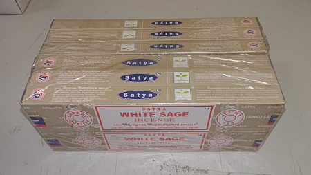 Благовония Satya B 450ZWhS White Sage белый шалфей 15gm уп-12шт ПЕРЕПАКОВКА