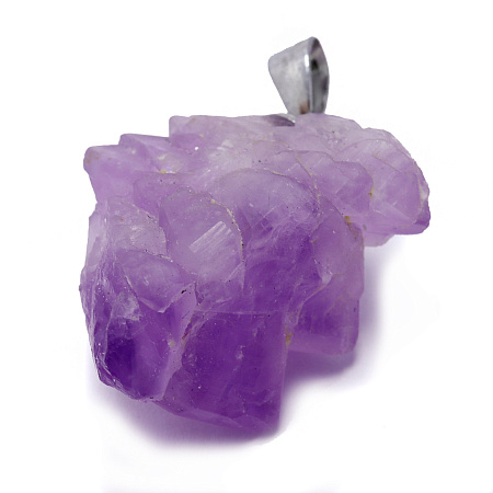 Подвеска не обработанный камень Аметист - привлекает любовь