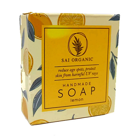 Мыло глицериновое 85гр с маслом Lemon