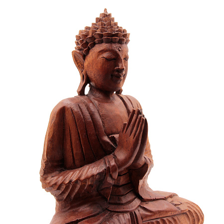 Сувенир из дерева Статуэтка Будда в молитве 31см Суар