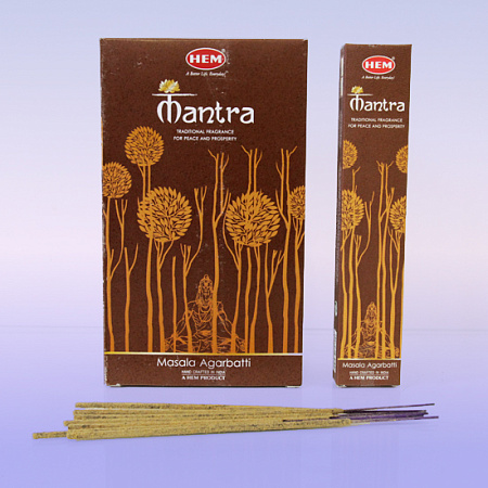 Благовония HEM Mantra 15gm Мантра уп-12шт