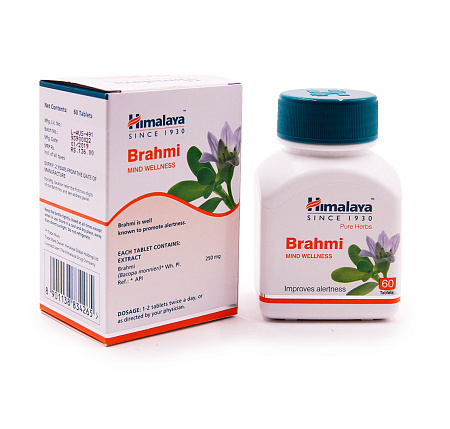 Brahmi Himalaya Брахми Тоник для мозга и памяти 60таб