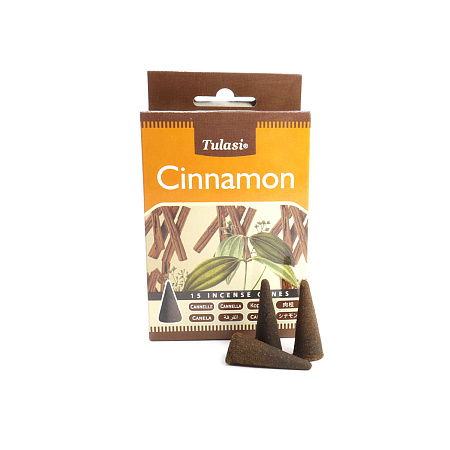 Благовония конусы Sarathi Cones Cinnamon корица уп-12шт