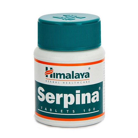 Serpina Himalaya Серпина восстанавливает нормальное кровяное давление 100таб