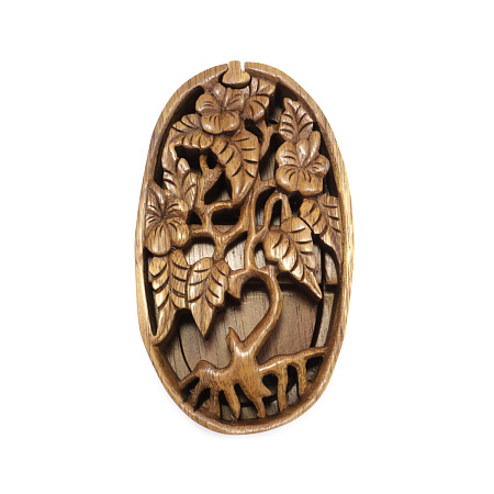 Шкатулка с секретом Дерево Жизни 5,5см-14см из ценных пород дерева Тик