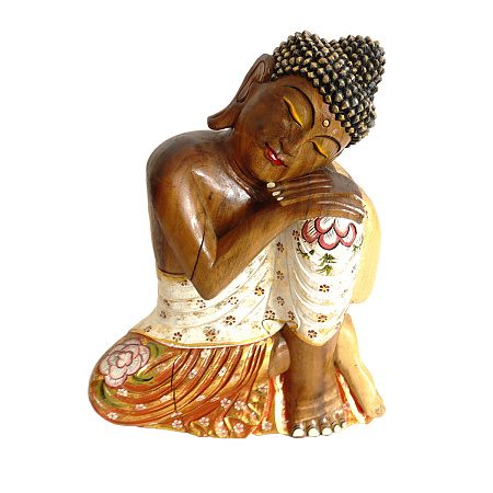 Фигурка деревянная Будда медитирующий дерево Суар 50см