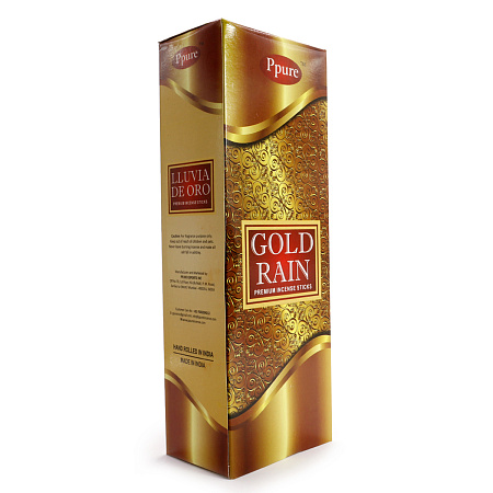 Благовония Ppure GOLD RAIN Hexa аромапалочки уп-6шт 
