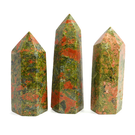 Кристалл камень Унакит яшма - делает человека полностью неуязвимым для сглаза и порчи 6см