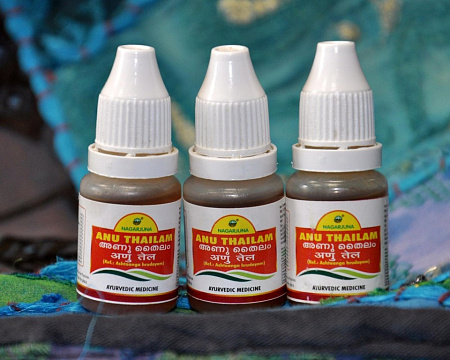 Капли Nagarjuna Anu Thailam  Ану Тайлам масло аюрведическое 10ml