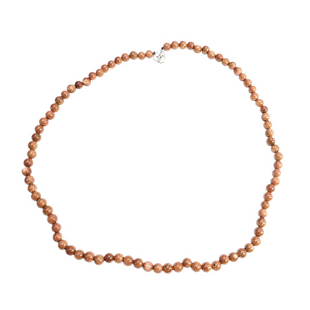 Бусы из камня Авантюрин коричневый на счастье 6мм