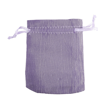Мешочек подарочный Фиолетовый атласный 7х9см