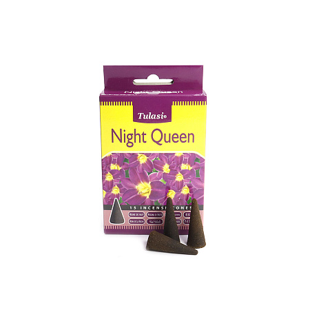 Благовония конусы Sarathi Cones Night Queen ночная королева уп-12шт
