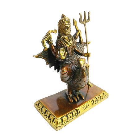 Статуэтка бронза Шани улучшает карму, защищает, помогает в бизнесе 17см