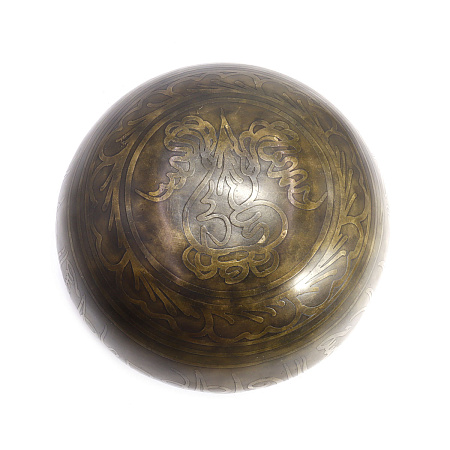 Чаша поющая ЛАКШМИ ручная ковка 9 металлов вес от 651 до 850г d-15-16,5см h-7,5-8,5см ХРУПКОЕ