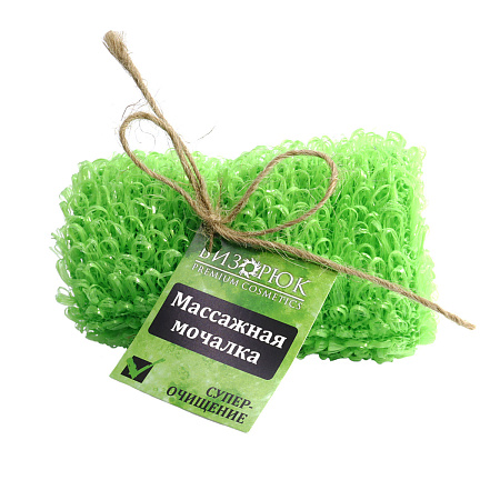 Мочалка Сувенирная зеленая