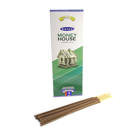Благовония Satya Hexa Money House Денежный Дом аромапалочки уп-6шт SH-MOH