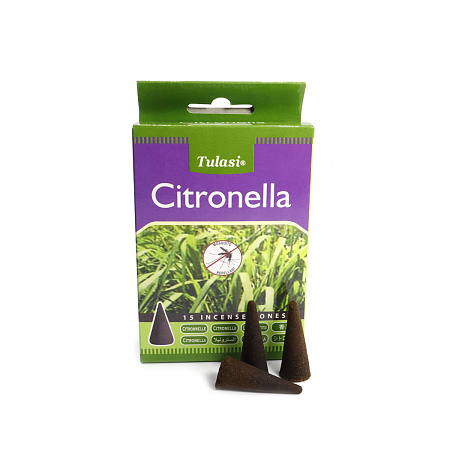 Благовония конусы Sarathi Cones Citronella цитронелла уп-12шт