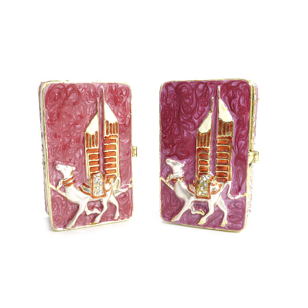 Шкатулка Подарочная металлическая с верблюдом 