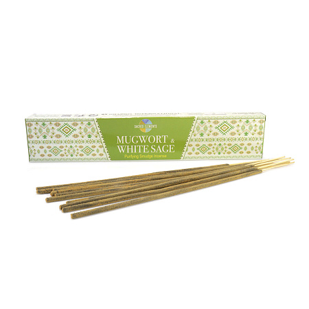 Благовония HEM Mugwort White Sage Masala 15gm Полынь-Белый Шафран масала