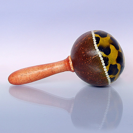 Маракас из кокоса Расписной professional 22см