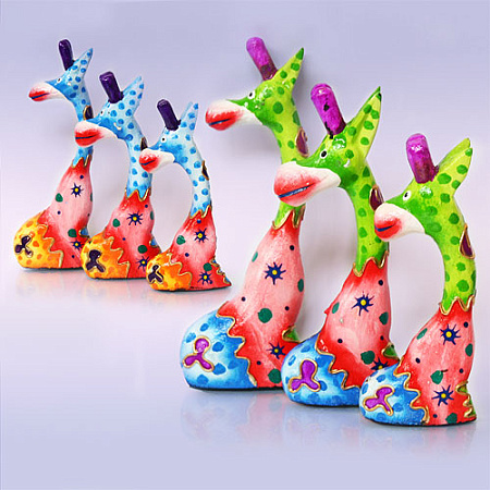 Сувенир из дерева  Жираф 19см-17см-14см