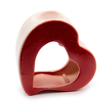 Аромалампа Сердечко керамика глазурь 10см